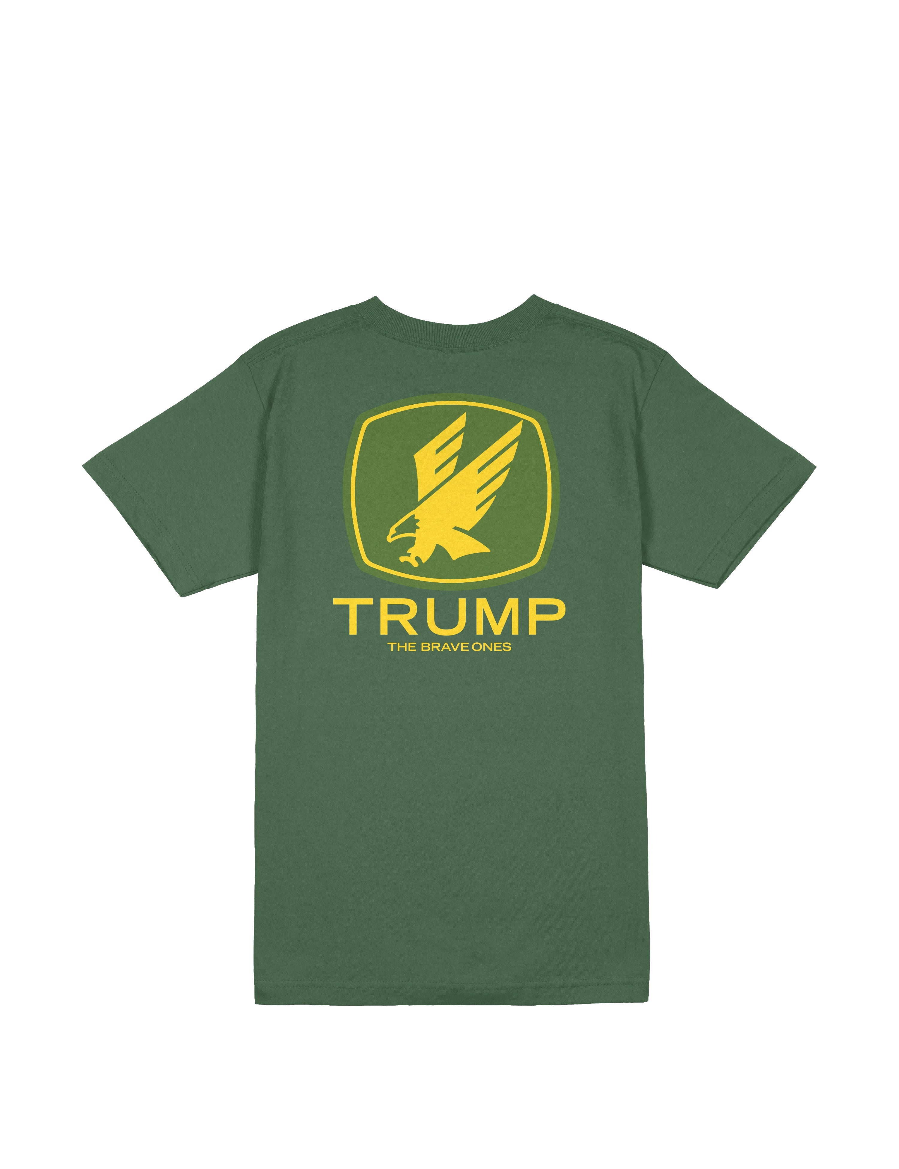 USA-made Trump 2024 T-shirt featuring classic logo and modern classic fit