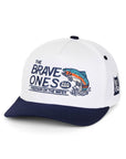 The Brave Ones fishing cap with 'Freedom on the Water' slogan and bold stitching