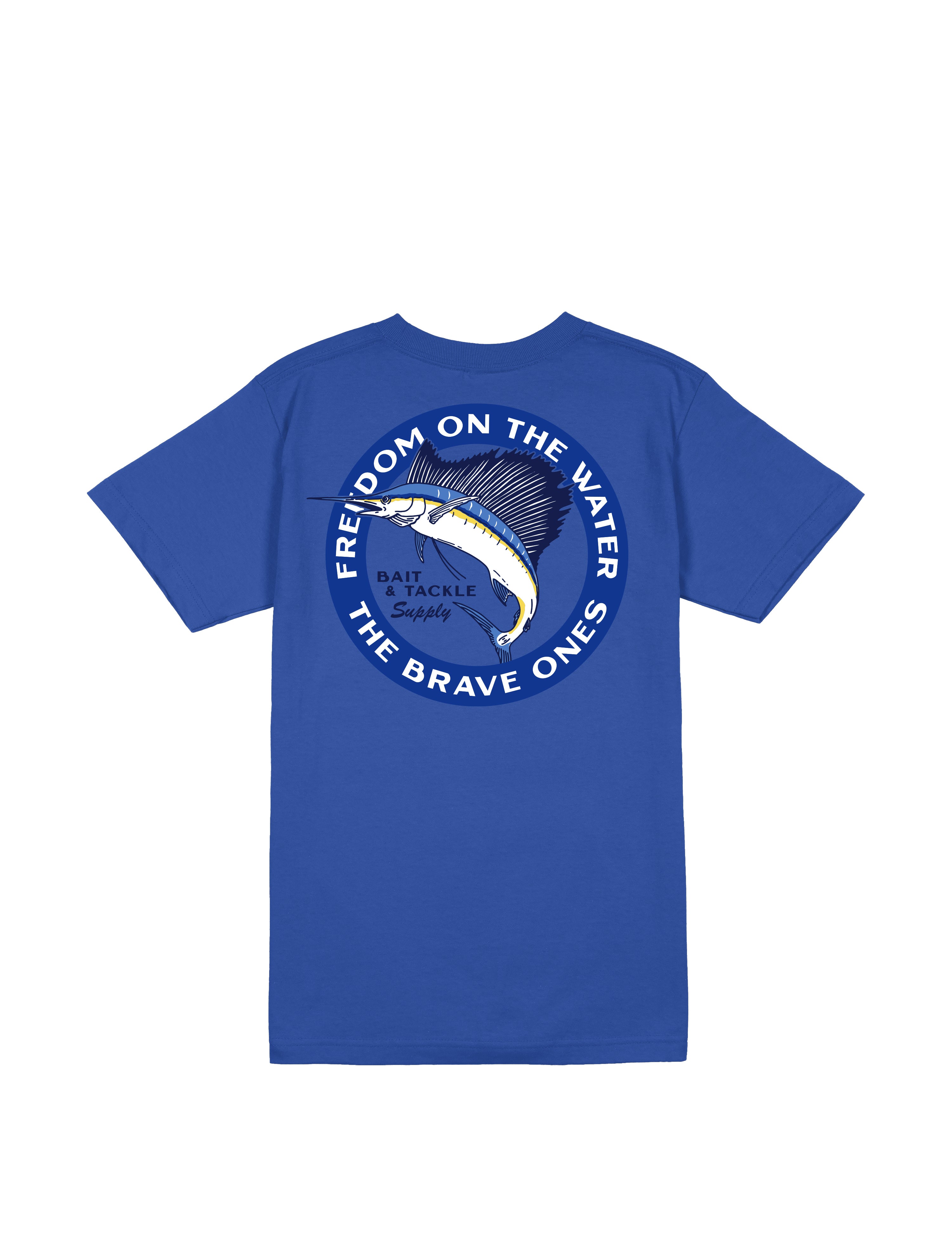 The sailfish t shirt featuring Freedom on the water