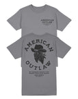 American Outlaw T-Shirt – Grey | The Brave Ones